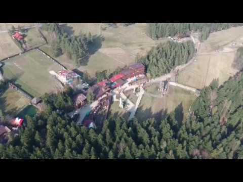 Pustelnia Niepokalanów z lotu ptaka