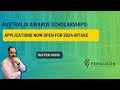 Ferguson Education News - Australia Awards Scholarships: Applications now open for 2024 intake