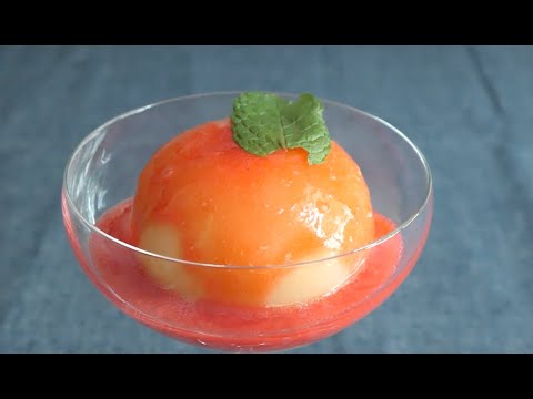 Peaches Cardinal | Delicious & easy peach recipe!