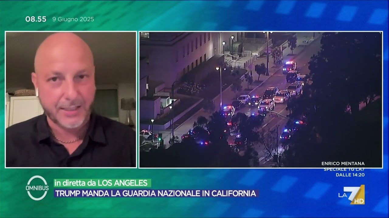 USA, Semprini sugli scontri in California: "Arrivata la Guardia Nazionale inviata da Trump. ...