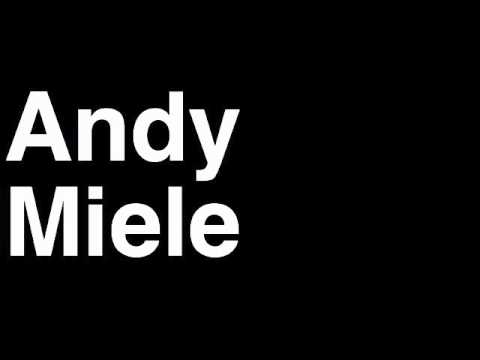 How to Pronounce Andy Miele Phoenix Coyotes NHL Hockey Player Runforthecube
