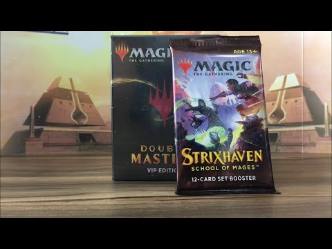 Double Masters VIP Edition and Strixhaven Set Booster Pack Opening and Unboxing - GREAT PULL!!! mtg