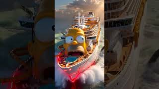 Horror version of the Simpsons Cruise ships | #creepy |#scary | #fakesituation I #shortvideo