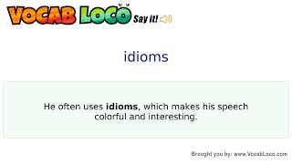 Video thumbnail for idioms
