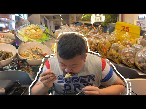 曼谷旅遊vlog | 吃爆民宿周邊平價美食｜25泰銖一道菜滿滿一桌只要185泰銖｜Agoda 9.0的BTS站民宿只要1300泰銖/日