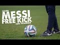 Learn Messi Free kick curve curl technique - Day 39 of 90