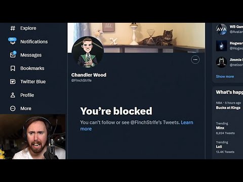 Asmongold Finds Out Hogwarts Legacy Community Manager Blocked Him