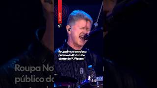 Roupa Nova emociona público do Rock in Rio cantando 'A Viagem' #shorts