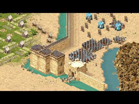 Stronghold Crusader Definitive Edition - 2v2v2v2 MEGABATTLE | Multiplayer Gameplay (PC/UHD)
