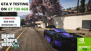 Testing  GT730 4GB VARIENT  ON  GTA V 4GB RAM and the Intel i3-2100 3.10GHz Without OC & With OC😍