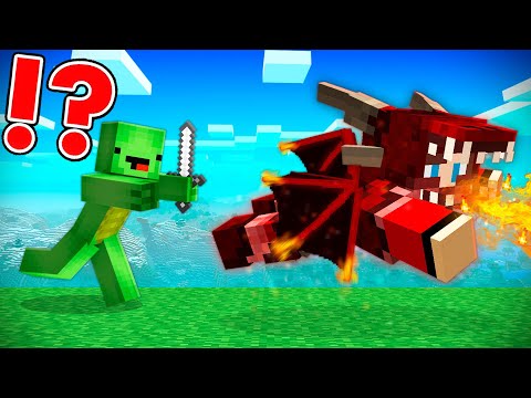 EPIC DRAGON Armor Showdown in Minecraft! Maizen JJ & Mikey Face Off