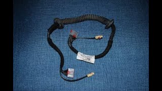 Jaguar XF reversing Camera boot harness inspection