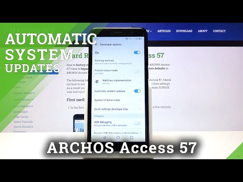 How to Activate Automatic System Updates in ARCHOS Access 57 – Find Update Option
