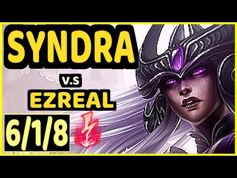 DEáDLY (SYNDRA) vs EZREAL - 6/1/8 KDA BOTTOM ADC CHALLENGER GAMEPLAY - EUW