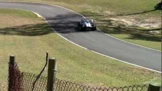 AC Cobra Spins out, Mt Cotton Hill Climb 26.8.12