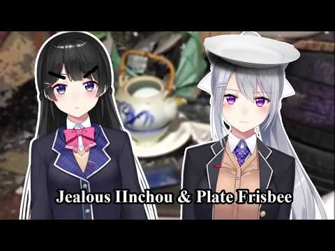 Jealous Mito Iinchou & Deron's Plate Frisbee  [ ENGSUB / Nijisanji Vtuber ]