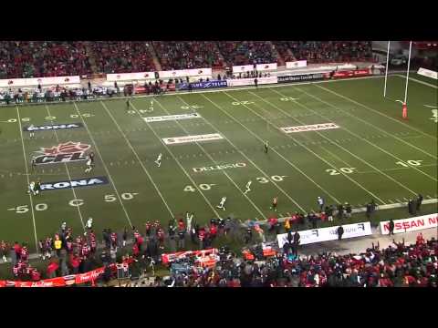 CFL WSF: Romby Bryant's 68-Yard Winning TD for Stamps - November 11, 2012