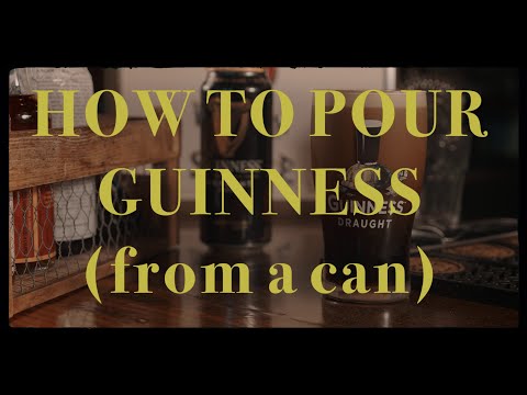 How to pour Guinness from a can [step by step]