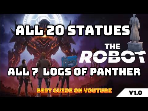 The Robot : Bossfight [All Statues & Logs] #fortnite #gaming #trending #collectibles #guide
