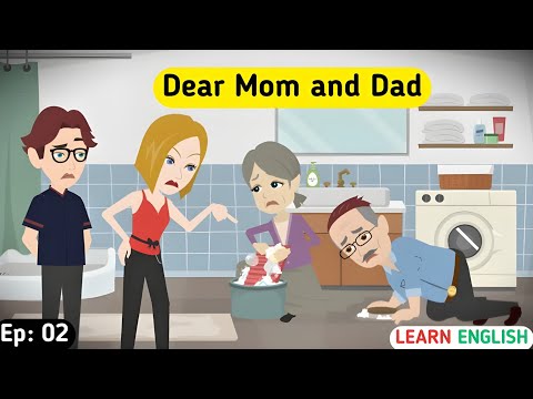 Dear Mom And Dad Part 02 | English story with subtitles | Learn English | Animated story | English