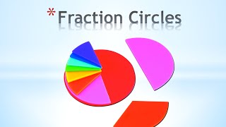 Math Manipulative Fraction Circles (Adding)