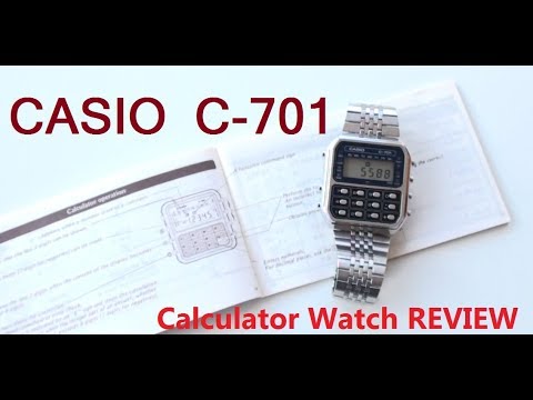 VintageDigitalWatches - Ep 24 - Calculator watch REVIEW Casio C-701