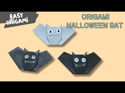 Cute Ghost Origami  Easy Halloween Paper Craft for Kids