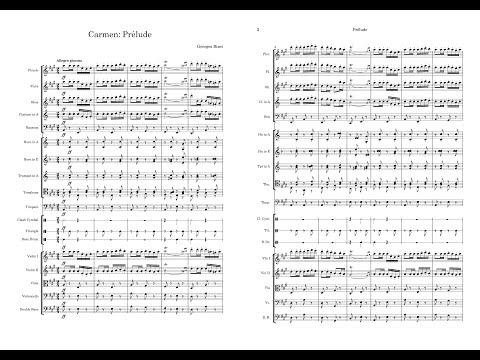 Bizet — Carmen: Prélude (Sheet Music)
