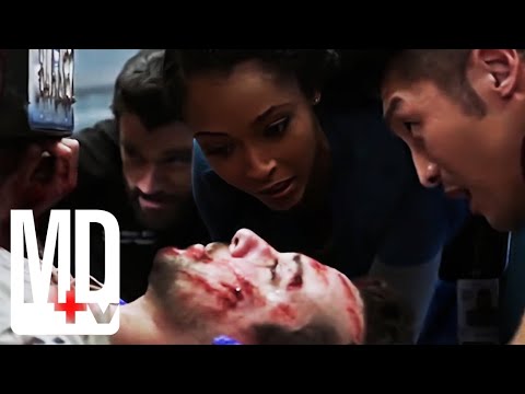 Car Crashes Into Hospital Trapping Man Underneath | Chicago Med | MD TV