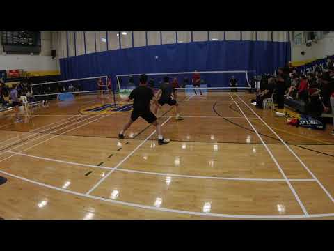 2018 01 05 Yonex Ontario Elite MD R3 Jonathan Lai & Duncan Yao vs Olivier D'Amours & Philippe Giguer
