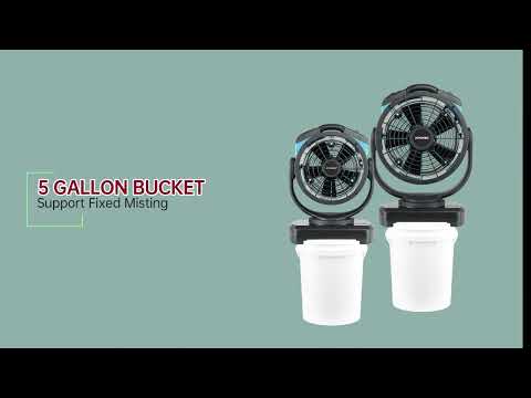 XPOWER FM-88WK Multi-purpose Oscillating Misting Fan with Built-In Water Pump
