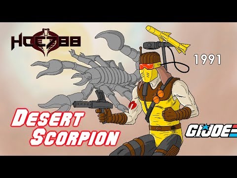 HCC788 - 1991 DESERT SCORPION - Cobra Desert Trooper - Vintage G.I. Joe toy!