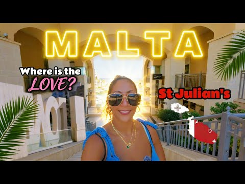 Walking Around St Julian's Malta | Bars, Restaurants & the Iconic LOVE Sign 2025