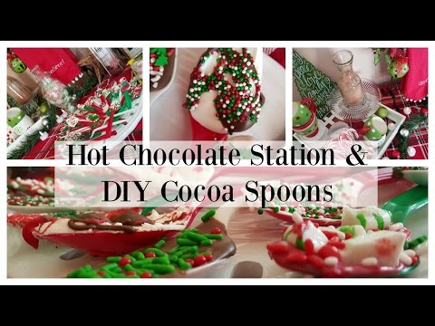 How To: Hot Chocolate Station & DIY: Cocoa Spoons