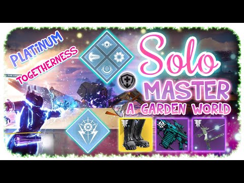 Solo 1080 Ordeal Master Nightfall Warlock - A Garden World - Destiny 2 - ( Platinum Rank )