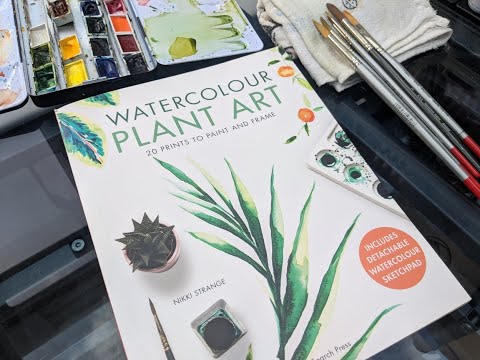 Watercolour Plant Art | Book Review & Flip through