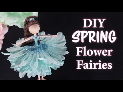 DIY Spring Flower Fairies | How To Make a Flower Fairy Doll | Doll Making Instructions