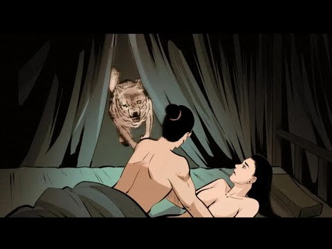 女主受不了寂寞和自家的白犬搞了起来。She can't stand loneliness and their own white dog made up