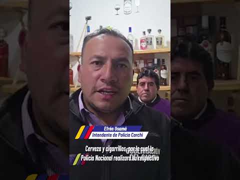 Intendencia Carchi y Policía Nacional del Ecuador intensifican operaciones  en el cantón Montúfar.