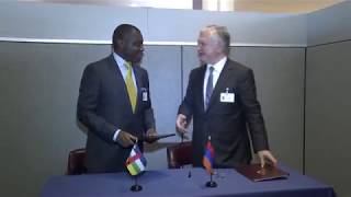 Armenia and the Central African Republic established diplomatic relations
