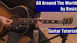 All Around The World by Oasis (Guitar Tutorial with the Isolated Vocal Track by Oasis)