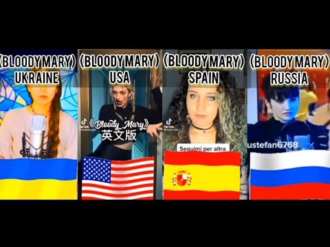 ((Bloody Mary)) VS Challenge Cover Tik Tok Viral  Ukraine USA Spain Russia #Music