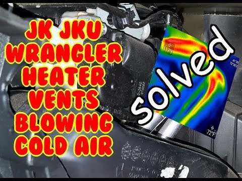 JK Wrangler no or low heat fix. Blowing cold air left vent, heater core