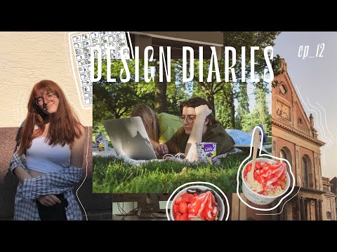 design diaries ep_12 // endlich haare färben, arbeiten in der uni & letzte prüfung