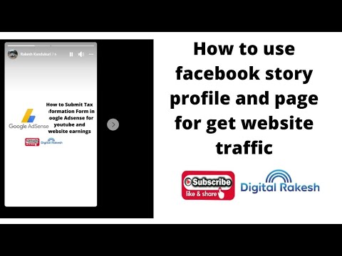 How to use Facebook story profile and page for get website traffic