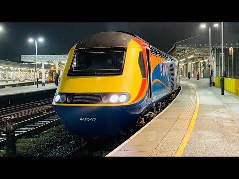 Farewell VP185 EMR HST Power Cars 43047+43049 At Sheffield From London ST Pancras To Leeds