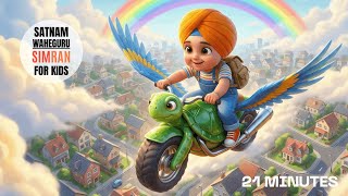 Download lagu Soft & Peaceful Satnam Waheguru Simran | Soothing Gurbani Sleep Music for Babies & Kids mp3