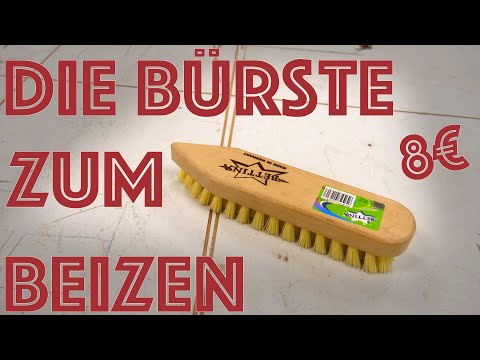Du musst Holz beizen? Dann brauchst du eine Bürste