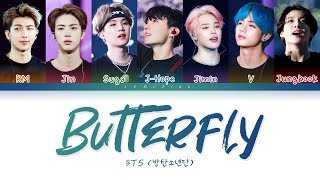 BTS - Butterfly (방탄소년단 - Butterfly) [Color Coded Lyrics/Han/Rom/Eng/가사]