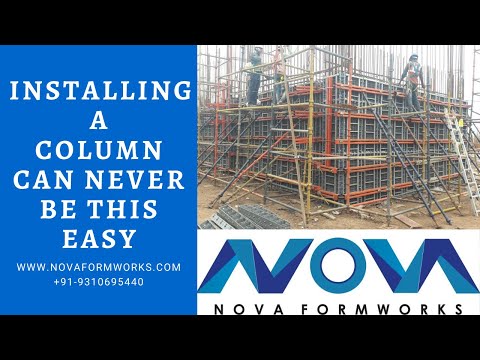 Color galvanized silver concrete column formwork